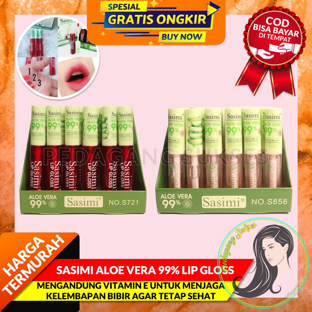 Jual Liptint Sasimi Aloe Vera 99 / LIPGLOSS SASIMI MAGIC LIP OIL Lip