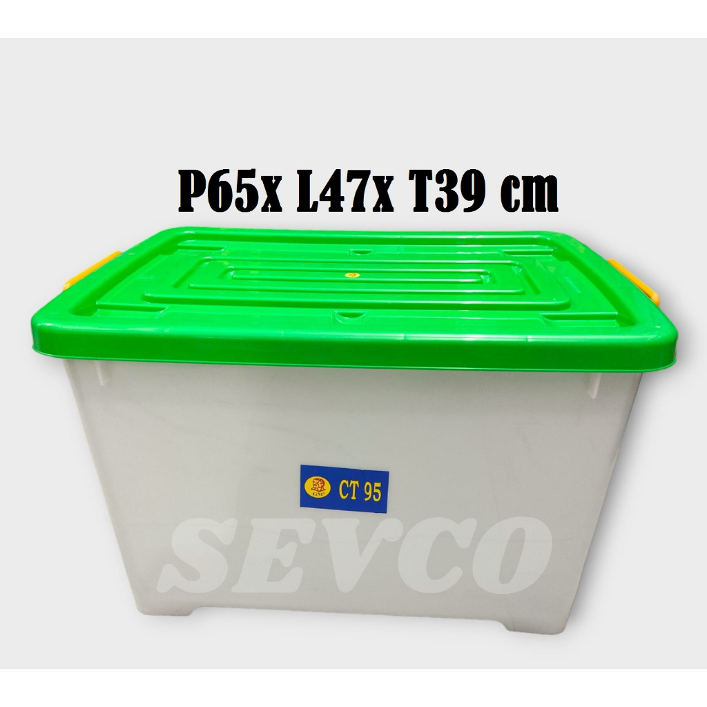 Jual Container Box CT-95 GM / Kotak penyimpanan Serbaguna 95L | Shopee ...