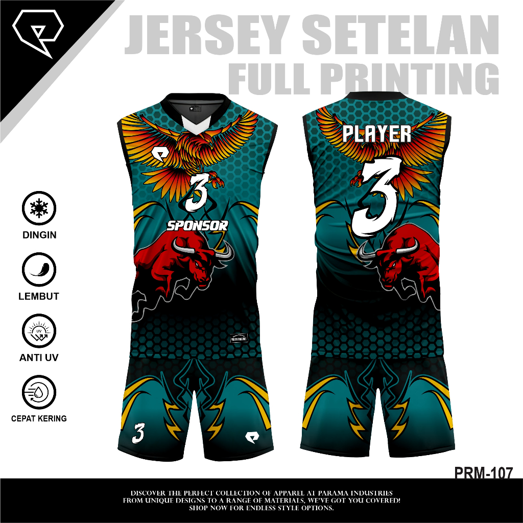 Jual PARAMA PROMO JERSEY PREMIUM SINGLET FULLPRINT GRATIS CUSTOM