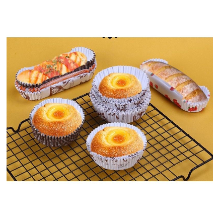 Jual paper cup roti 50PCS paper cup case roti kertas roti OVAL | Shopee ...