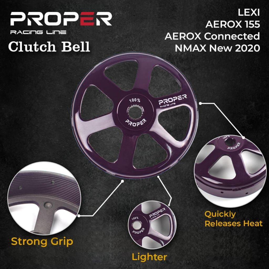 Jual Mangkok Kampas Ganda ( PROPER ) Racing LEXI NEW NMAX NEW AEROX ...