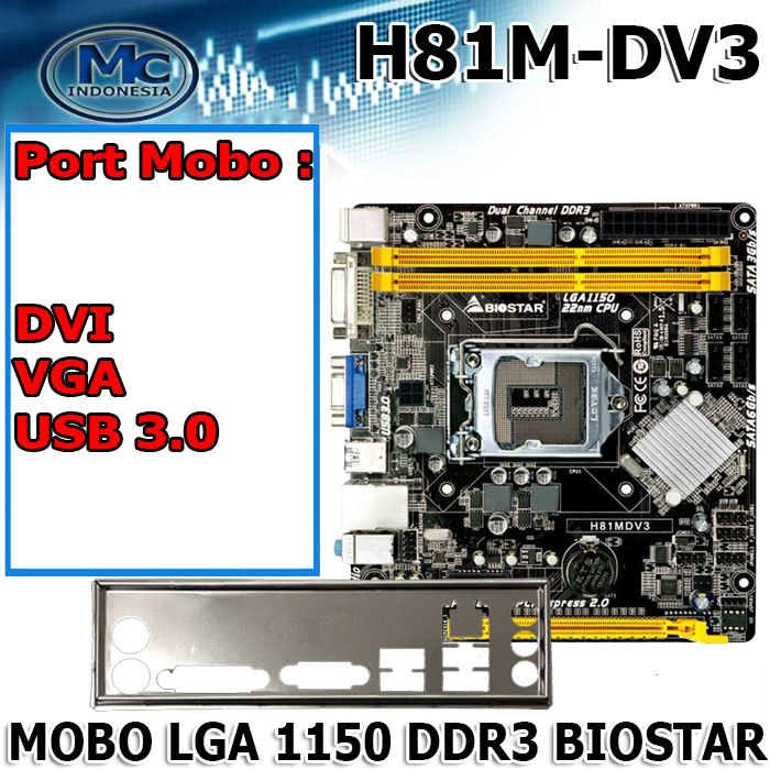 1150 Motherboard Biostar H81mhv3 Motherboard Price H81mhv3