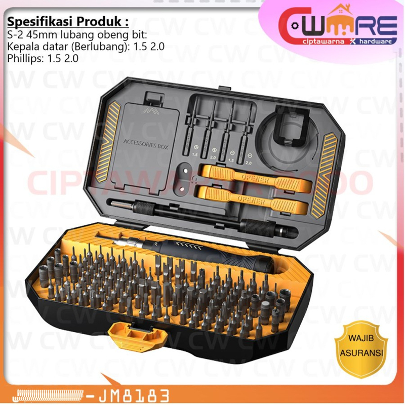 Jual JM-8183 145in1 Obeng Set Hp Tor Laptop Komputer | Shopee Indonesia