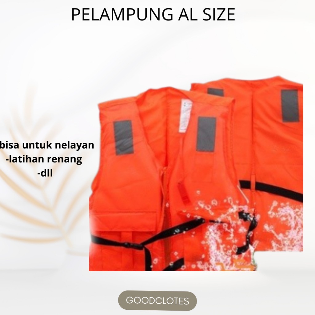 Jual BAJU PELAMPUNG ALL SIZE / BAJU PELAMPUNG DEWASA / LIFE VEST ...