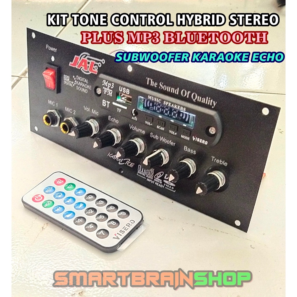 Jual Kit Tone Control Subwoofer Stereo Echo Hybrid Plus Mp Bletooth