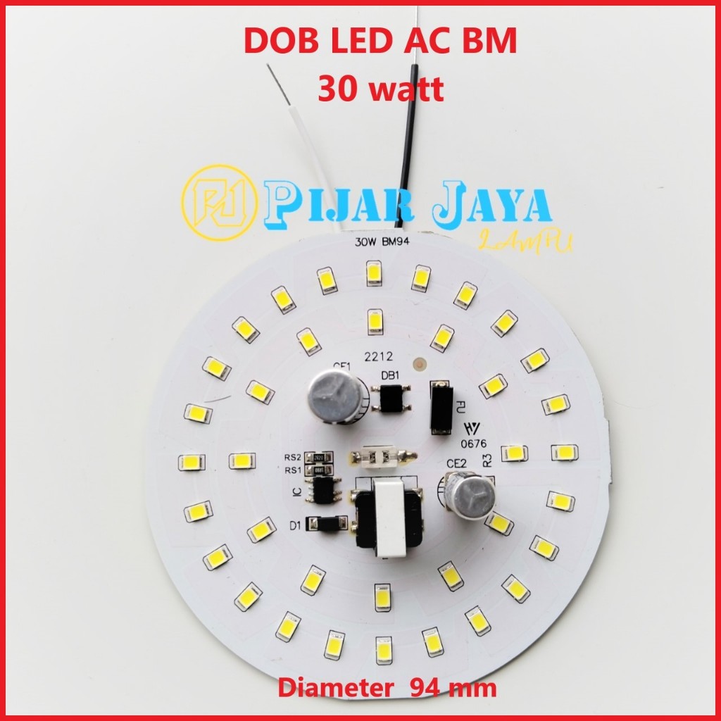 Jual PCB LED AC BM Watt Lengkap 5 7 9 12 15 18 20 25 30 40 50 Watt DOB ...