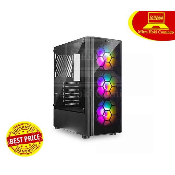 Jual CASING PC KOMPUTER RAPTOR 1631 CASING GAMING RAPTOR 1631 INCLUDE 3 ...