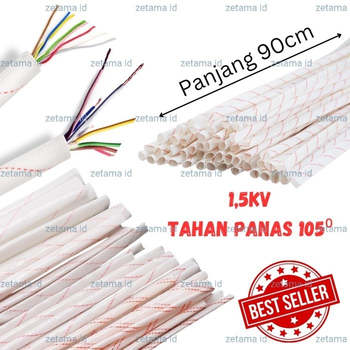 Jual Selongsong Kabel Tahan Panas Pelindung Kabel Anti Panas Asbes