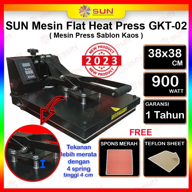 Jual Mesin Press Sablon Kaos 38x38 Digital Premium Ef 01 Ef 02 Untuk