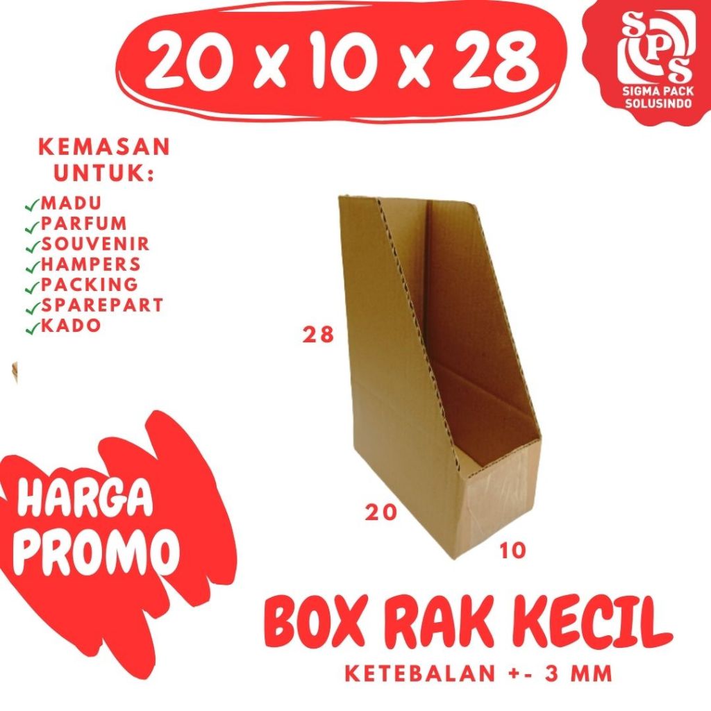 Jual Box Rak Kecil 20x10x28 Box File Dus Ordner/ Outner/ Odner Karton ...