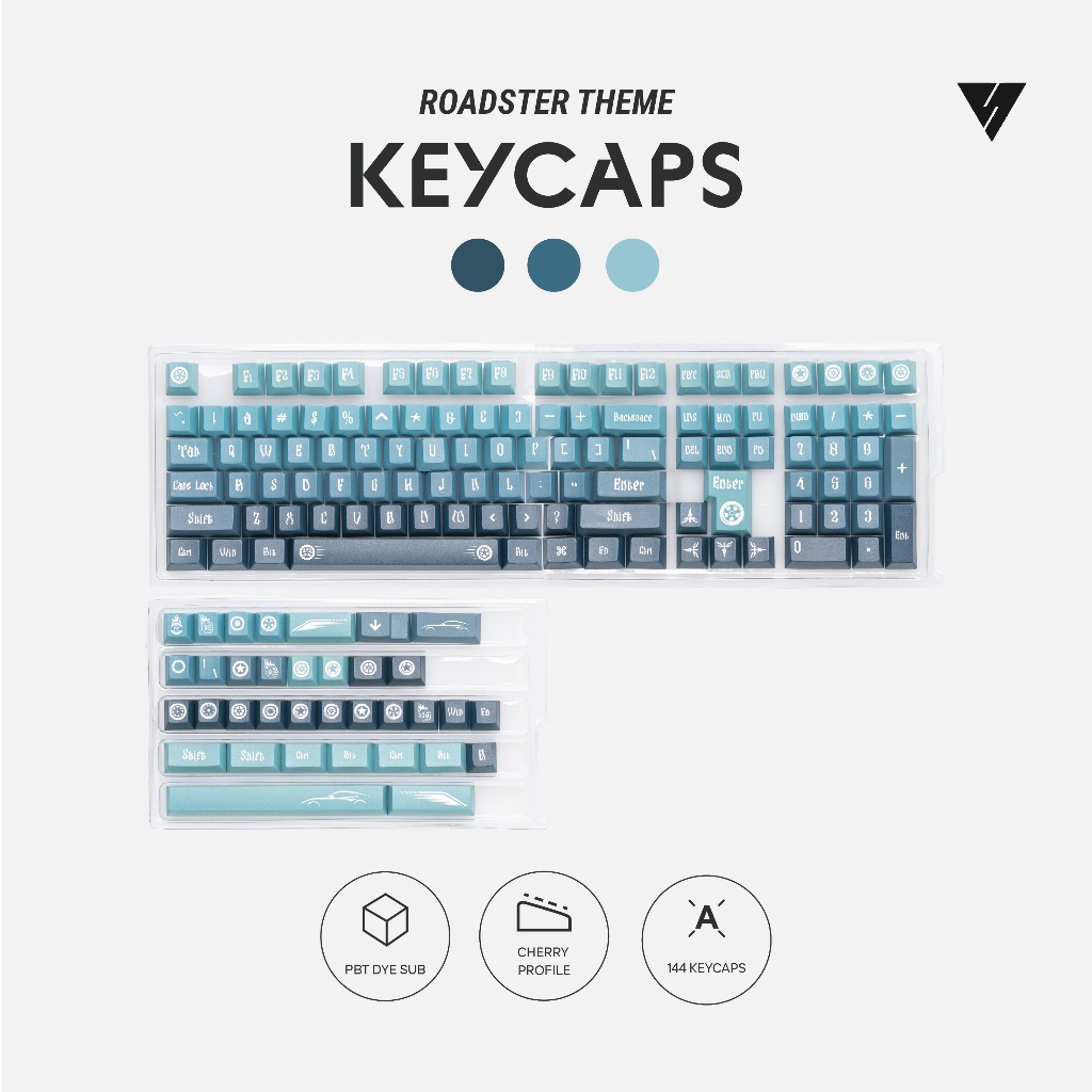 Jual VortexSeries Keycaps Set Roadster Theme | Shopee Indonesia