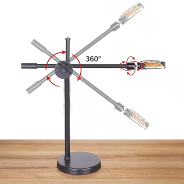 Holder Overhead Stand Tripod Hp Ringlight Kamera Lampu Fotografi Mua ZMA1 Stand Holder Meja