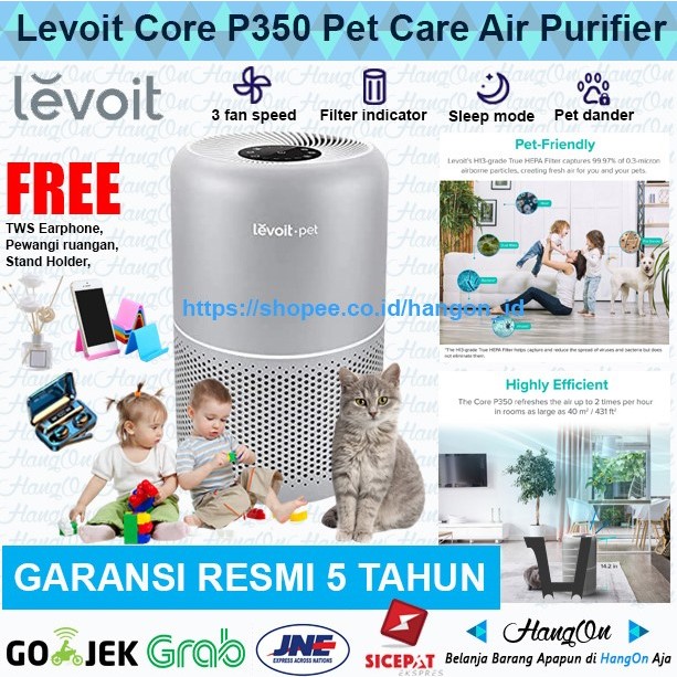 Jual Levoit Core P350 Pet Care Air Purifier True HEPA H13 Filter ...