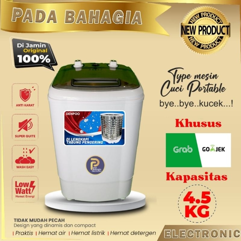 Jual Mesin Cuci Mini Portable Kg Denpoo Dw Dengan Pengering