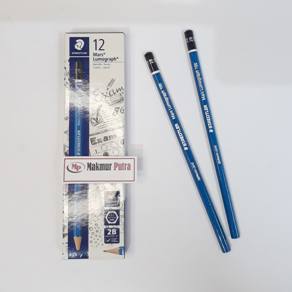 Jual PENSIL STAEDLER 2B UJIAN COMPUTER (1 Lusin - 12Pcs) | Shopee Indonesia