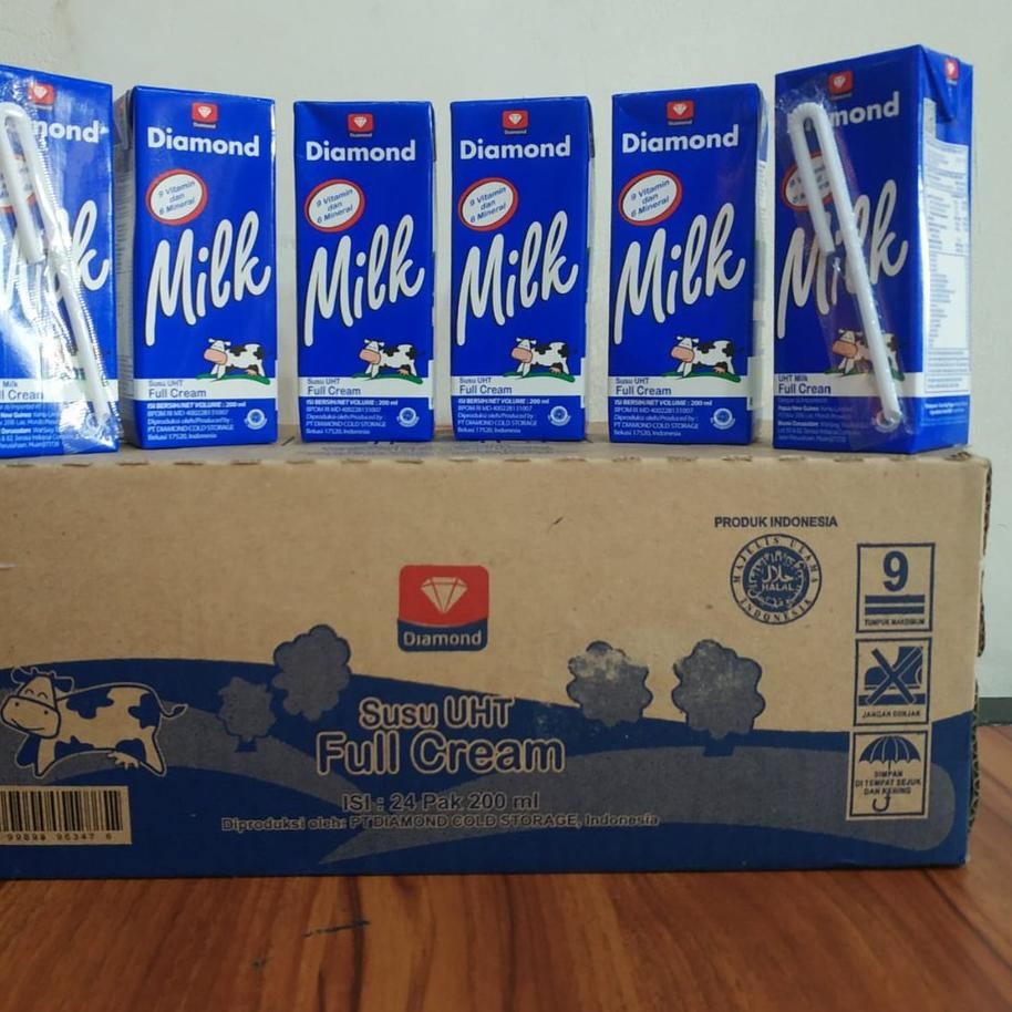 Jual SUSU UHT FULL CREAM 200 ML (ISI 24 PCS ) | Shopee Indonesia