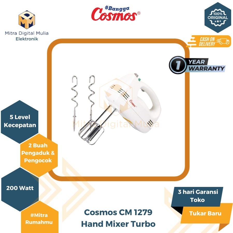 Jual Cosmos Cm Hand Mixer Watt Shopee Indonesia