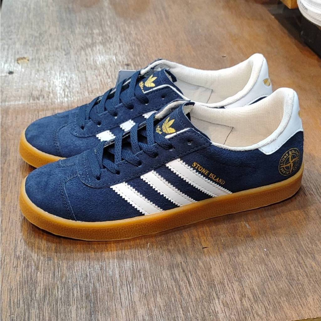 adidas gazelle silver green womens Stone Island x Adidas 2009 Grey Zipped Samba Trainers