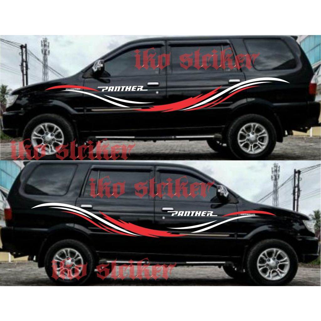 Jual stciker terbaru cutting motif tribal stciker panther isuzu panther ...
