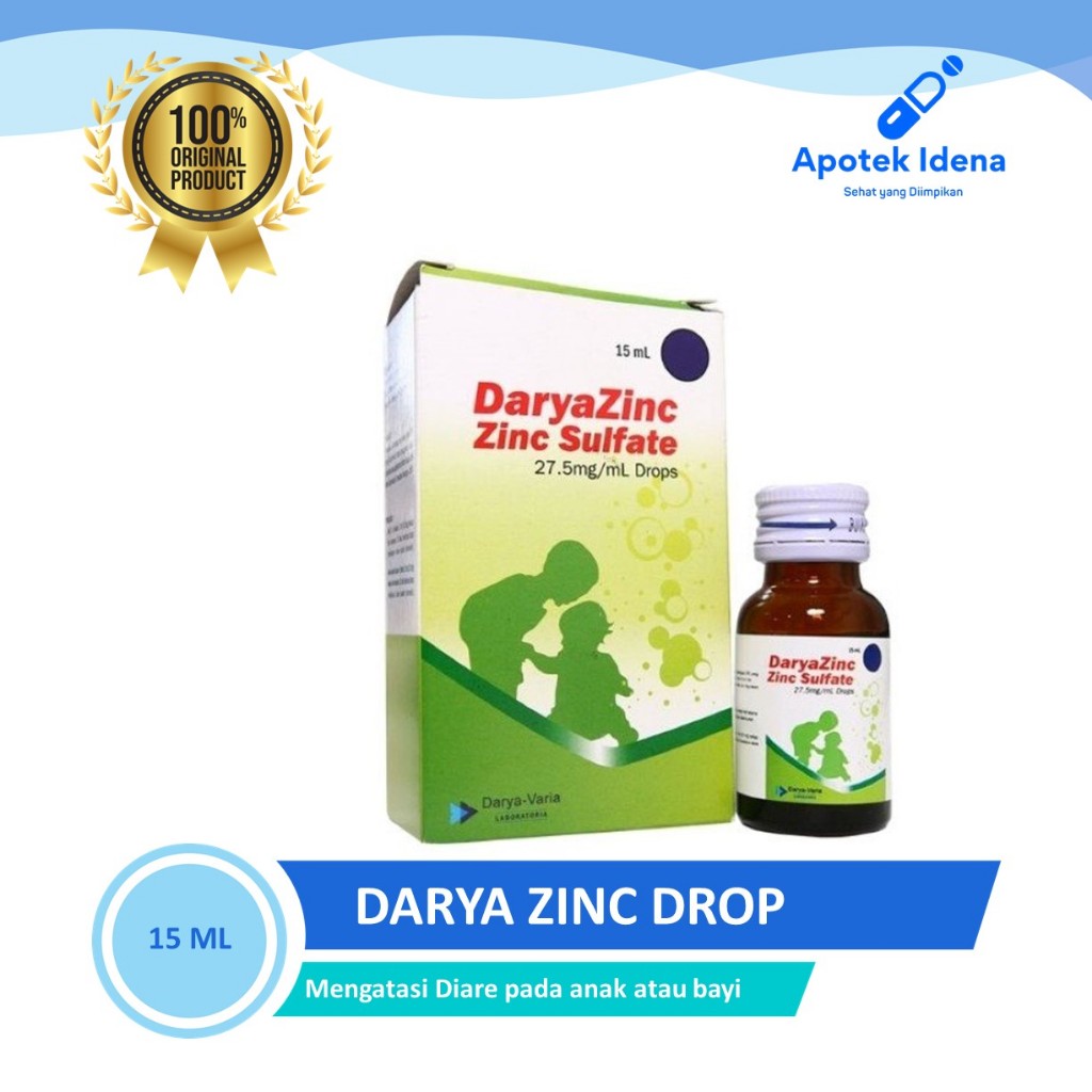 Jual Darya Zinc Drop 15 ml Membantu Mengatasi Diare Bayi dan Anak