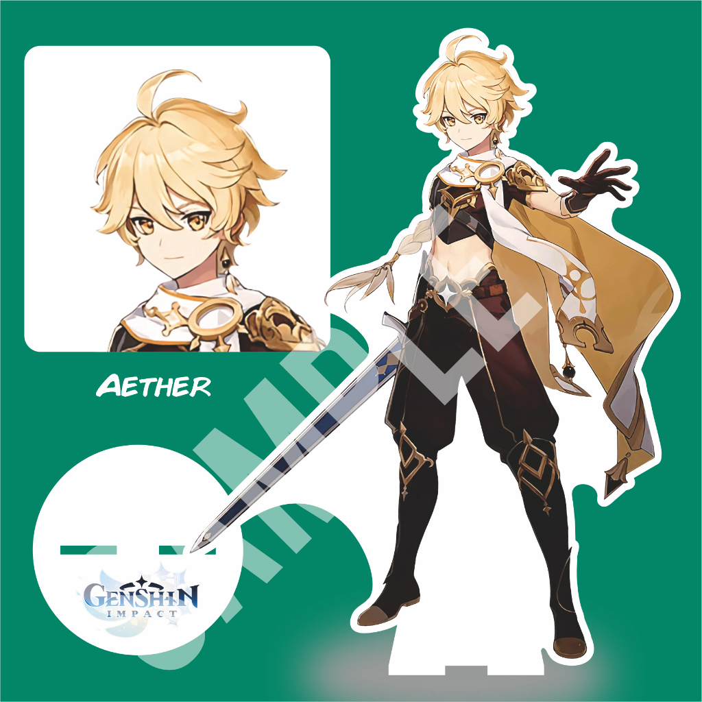 Jual GI INAZUMA Akrilik Standee Aether Ayaka Ayato Gorou Itto Kazuha ...