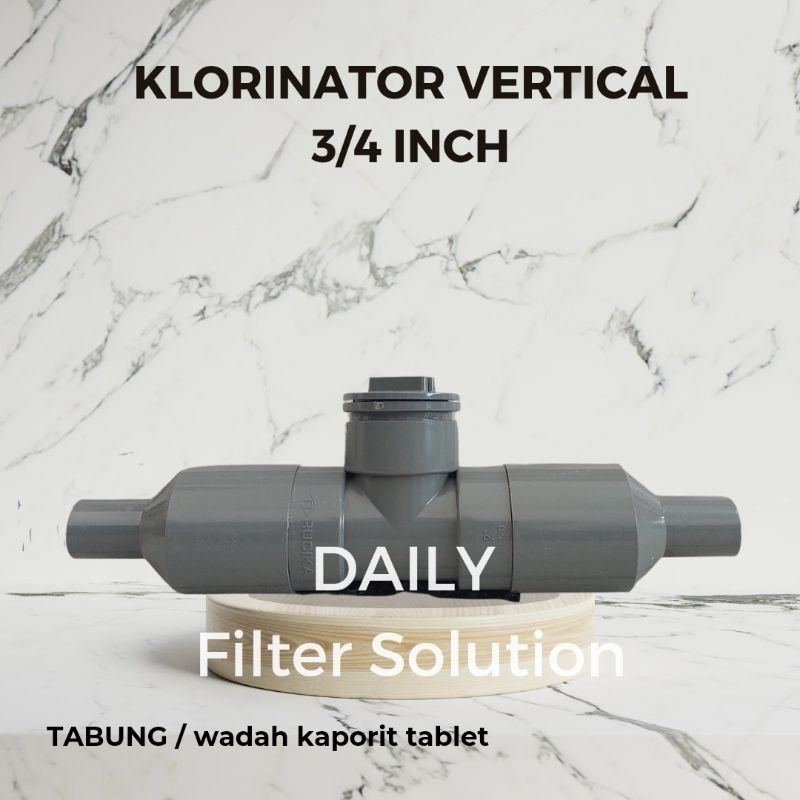 Jual Klorinator Vertical 3/4 Inch / Chlorinator Vertical / Tabung ...
