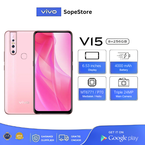 HP VIVO V15 RAM 8GB ROM 256GB MURAH Handphone Android SmartPhone POP UP  CAMERA 32MP/AI Triple Camera