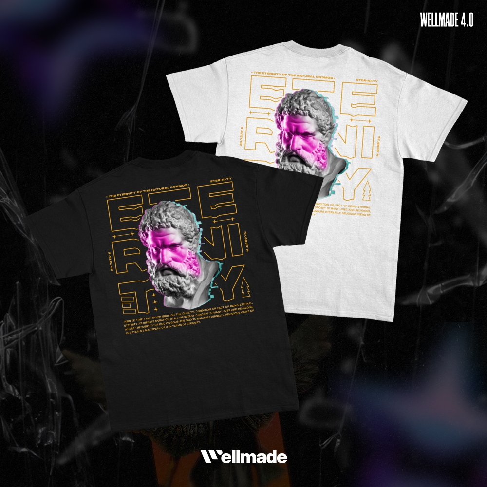 Jual ETERNITY T-Shirt - Wellmade 4.0 Basic Series - Wellmade Studio ...