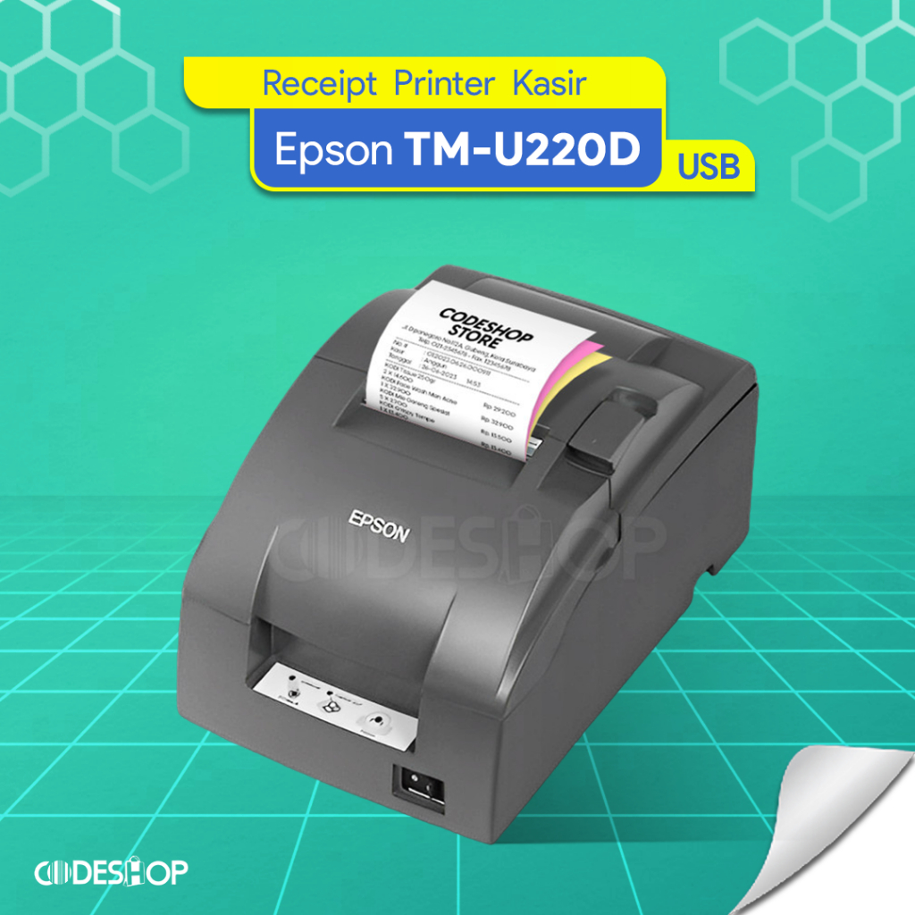 Jual Printer Kasir Dot Matrix Epson Tm U220d Struk Ncr 75x60 Mm Shopee Indonesia 9657