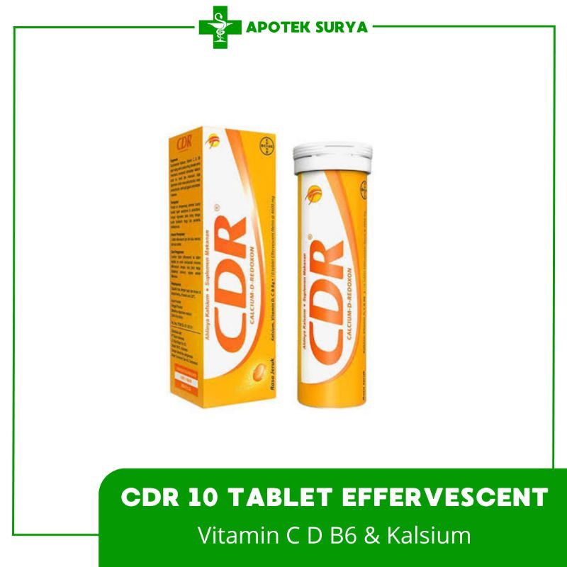 Jual CDR Suplemen Kalsium Rasa Jeruk | Vitamin C D Kalsium | Apotek ...