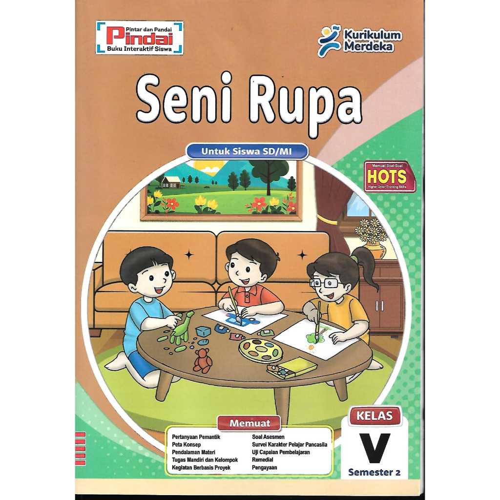 Jual Buku LKS Seni Rupa kurikulum Merdeka Kelas 5 SD/MI Semester 2