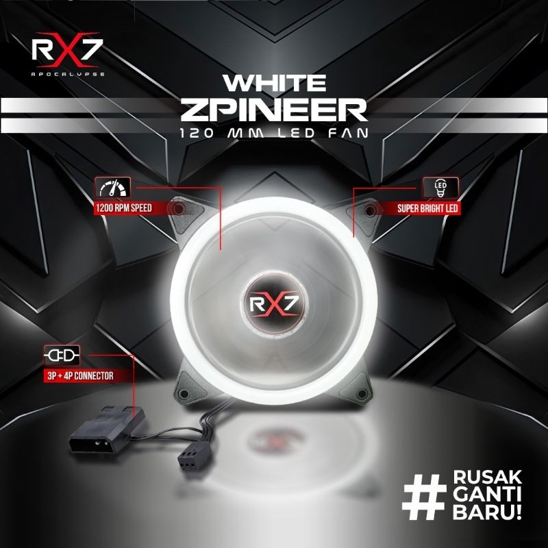 Jual FAN RGB RX7 12CM / FAN CHASING RGB / FAN CASING 12CM | Shopee ...
