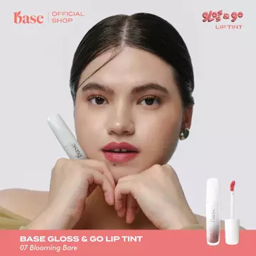 BASE Gloss Go Lip Tint Vegan Formula Ringan Hydrating Transferproof Tahan Lama BPOM