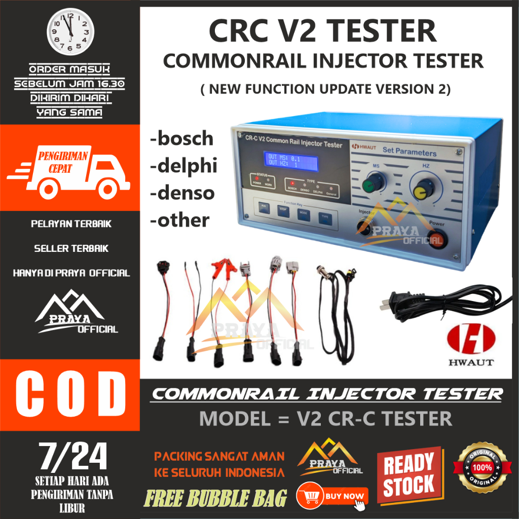 Jual TERBARU !! CRC v2 VERSI 2 common rail injector tester DIESEL SOLAR ...