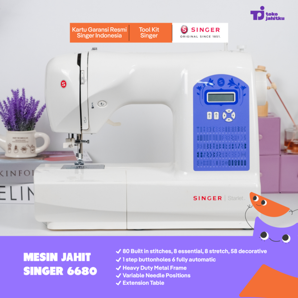 Jual Mesin Jahit Portable Singer 6680 STARLET | Shopee Indonesia
