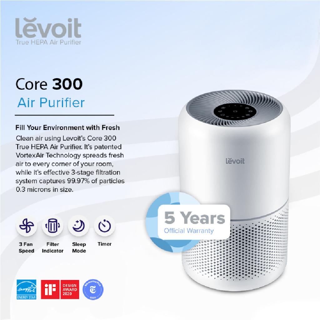 Jual Levoit Air Purifier Core 300 True HEPA Original Filter H13
