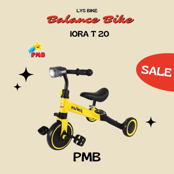 Jual Balance Bike 3 in 1 PMB IORA T205/Push Bike Sepeda Keseimbangan