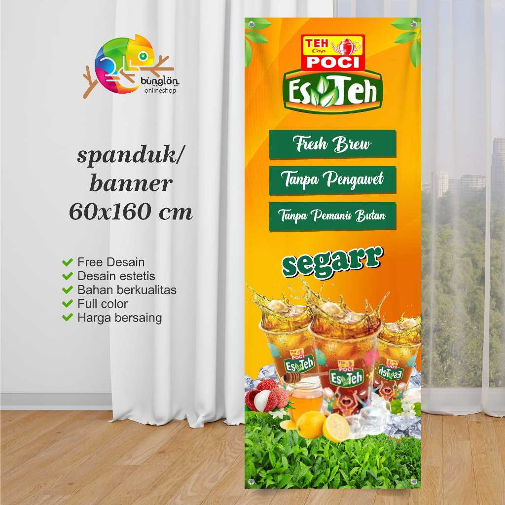 Jual Size X Spanduk Banner Teh Poci Segar Shopee Indonesia