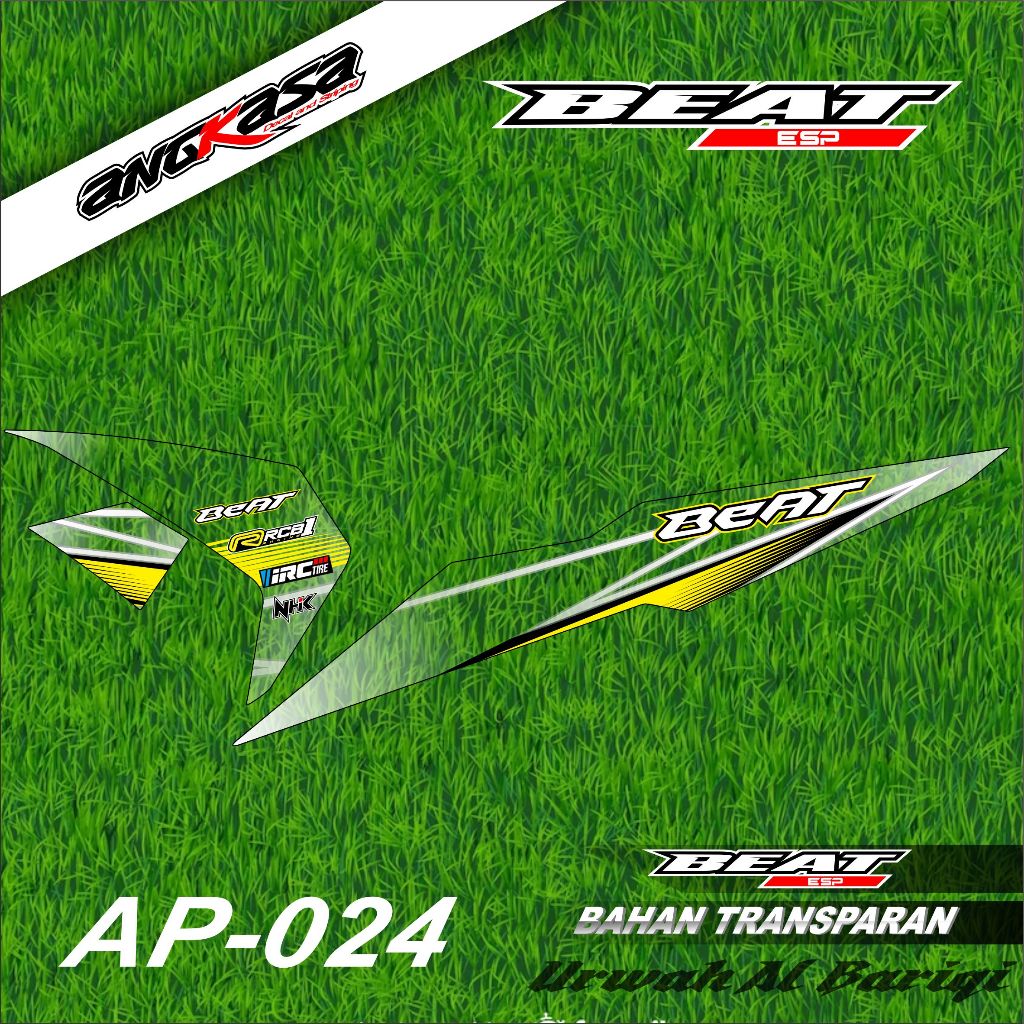 Jual AP-024 Striping Stiker Transparan Honda Beat Esp Desain tema ...