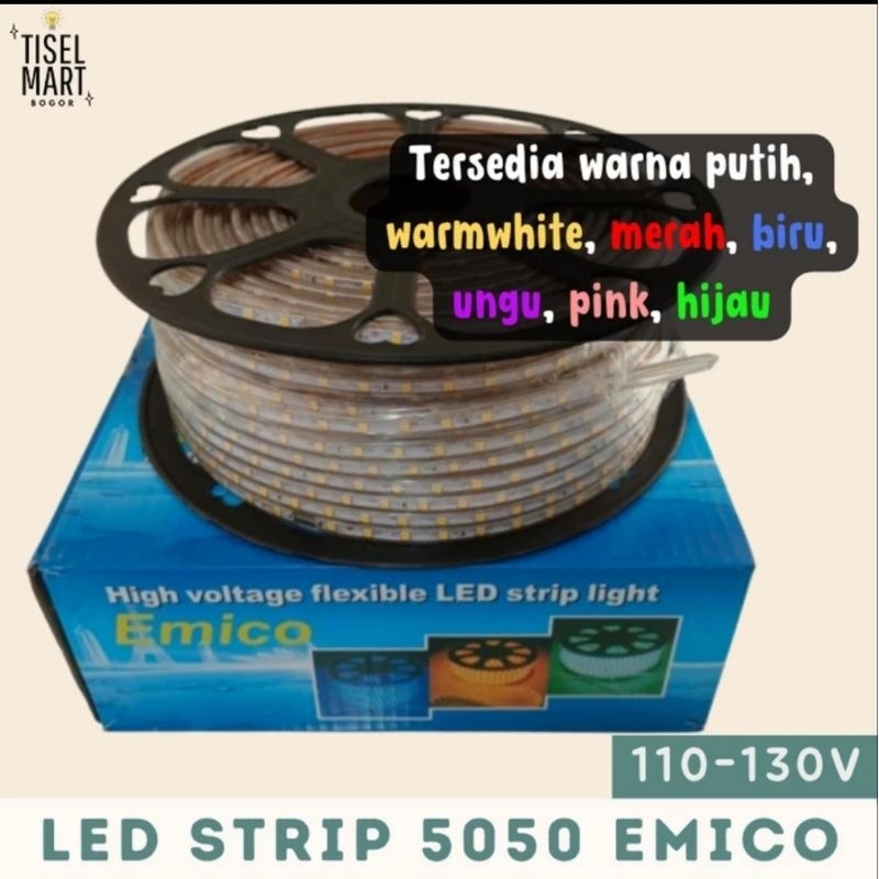 Jual Lampu LED Strip EMICO MYVO 5050 Meteran Indoor Outdoor Harga Per ...