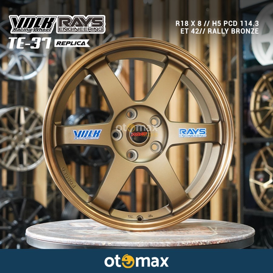 Jual Velg Mobil Volk Rays TE37 Ring 18 Rally Bronze | Shopee Indonesia