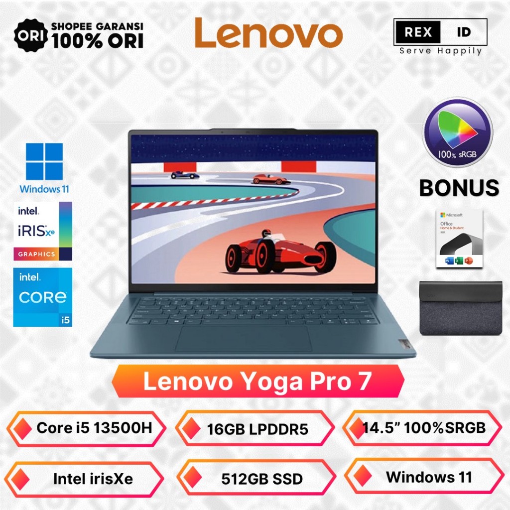 Jual Lenovo Yoga Pro 7 14IRH8 Core i5-13500H 16GB 512GB 14.5"WQXGA 90Hz ...