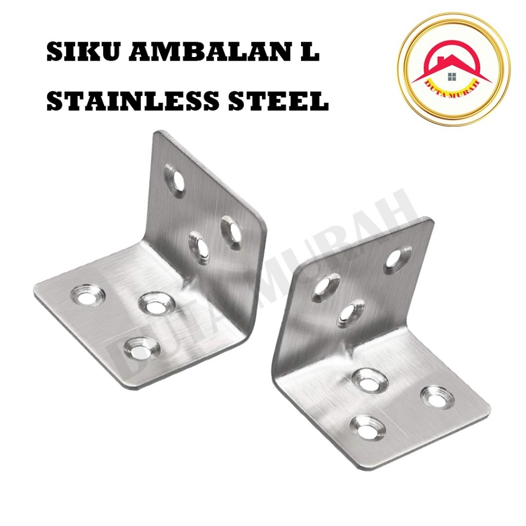 Jual Braket Siku Ambalan L Stainless Cm X Cm Pcs