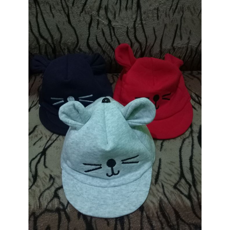 Jual Topi Kucing untuk anak umur 1-3tahun TERBARU KEKINIAN 2022/Topi ...