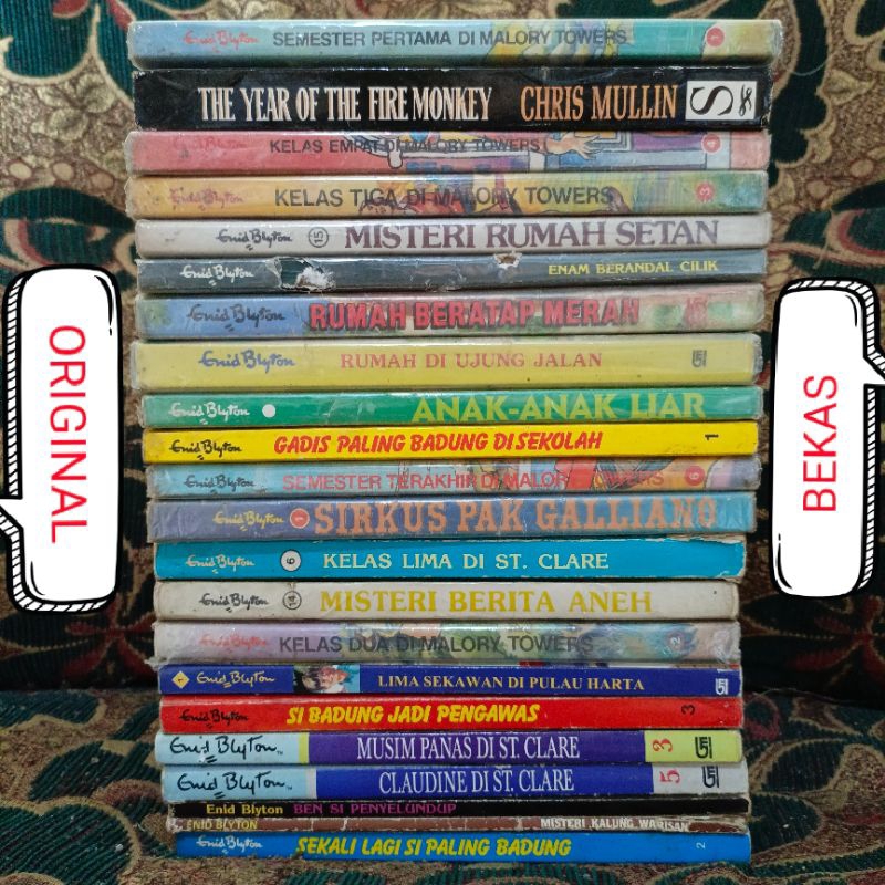 Jual ( ORIGINAL ) ( PRELOVED ) Buku Novel Cerita Misteri Lama Langka ...
