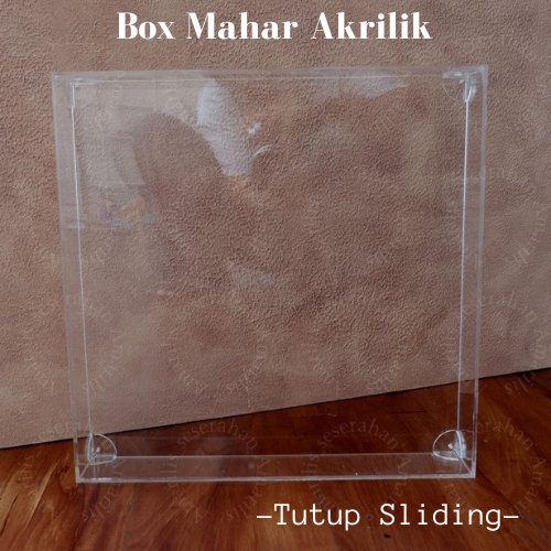 Jual box arcylic tutup sliding untuk mahar / gift / serbaguna Kotak ...