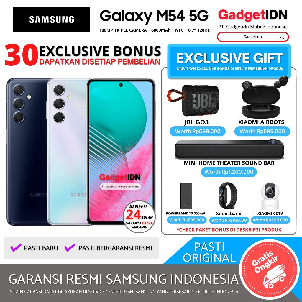 Jual Samsung Galaxy M54 Terlengkap & Harga Terbaru Februari 2024