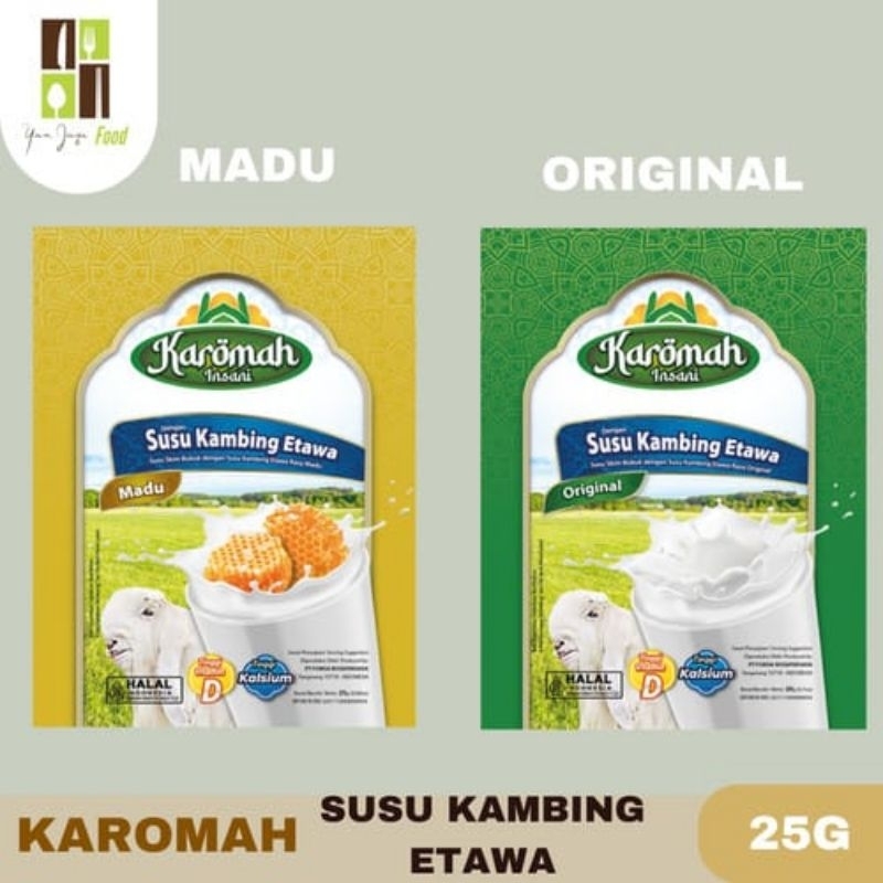 Jual Susu Kambing Etawa Karomah Original - Madu (10 Sachet) | Shopee
