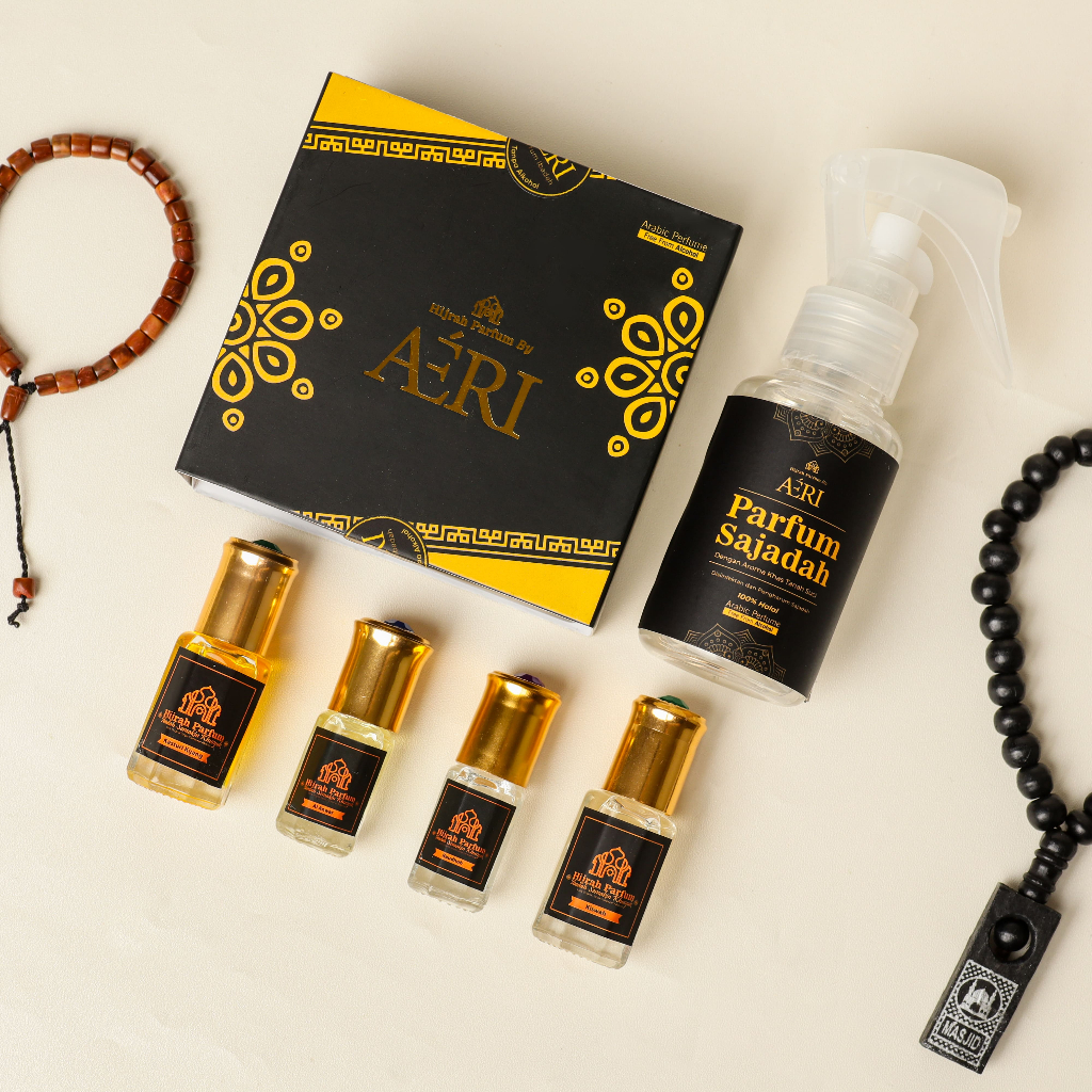 Jual Hijrah Parfum by Aeri Paket Parfum Arab Sholat / Ibadah (kasturi