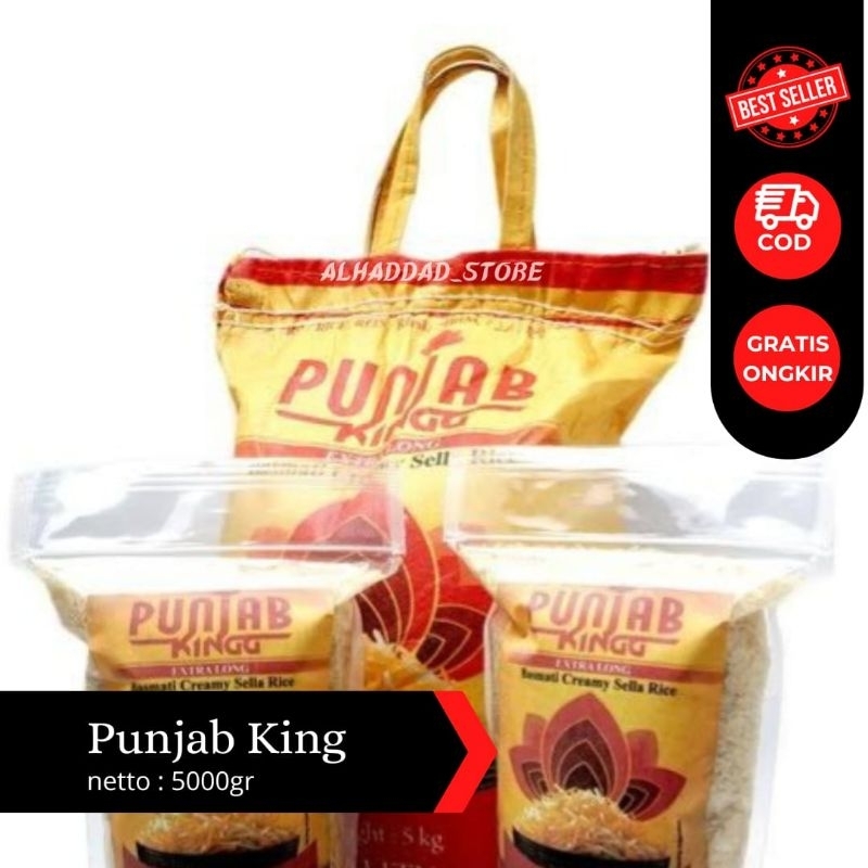 Jual Beras Basmati Punjab King 5kg Basmati Premium India Punjab Queen 5kg Shopee Indonesia 0533